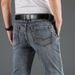 High Quality Stretch Straight Leg Men's Jeans Retro Casual Business Slim Fit Classic Trousers for Autumn_mkmklike.com