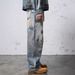 Men's Clothing Men's Loose Straight Leg Jeans Wide Leg Distressed Vintage Denim Trousers For Formal & Casual_mkmklike.com
