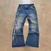 Unisex High-Waisted Washed Jeans Y2K Harajuku Fashion Street Trousers European American Style Letter Print for Men_mkmklike.com