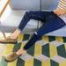 Spring And Summer Elastic Ripped Nine-point Jeans Men's Slim-fitting Pants Tide Summer Korean Version Men's Pants_mkmklike.com