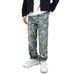 Men's Clothing Casual Washed Denim Jeans Loose Fit Versatile Relaxed Fit Washed Jeans – Classic Straight-Leg Denim Pants For Casual Comfort (XL-3XL)_mkmklike.com