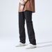 Suitable For All Seasons LKTM Men's Fashion#High Street Vibe Style Niche Stretch Jeans For Men Ins Trend Loose Slimming Straight Pants_mkmklike.com