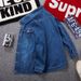 Large Size Men's Versatile Simple Denim Jacket Men's Street Fattening Plus Size Foreign Trade Denim Jacket Men's Clothing Trend_mkmklike.com