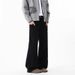 Men's Washed Cargo Pocket Wide Leg Jeans, American High Street Loose Straight Casual Trendy Versatile Denim Pants_mkmklike.com