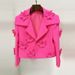 Women's Clothing Star Fashion Fluorescent Series Heavy duty Three dimensional Flower Decorated Short Suit Jacket_mkmklike.com