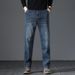 Large Size Nostalgic Stretch Jeans Men's Loose Straight Trousers_mkmklike.com