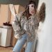 Women's Retro Leaf Print Loose Denim Top European American Style Casual Fashion 2026 Cross Border Trendy Garment_mkmklike.com