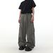 Suitable For All Seasons Unique Design Straight Leg Cargo Jeans For Men American High Street Loose Fit With Big Pockets_mkmklike.com