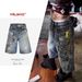 Men's Clothing Men's And Women's Spring And Summer New Washed Old Pants Unisex 3d Printed Denim Shorts_mkmklike.com