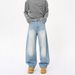 Men's Clothing Retro Curved Blade Loose Wide Leg Jeans For Men Casual Versatile Stylish Long Pants For Formal & Casual_mkmklike.com