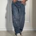 Women's Casual Starry Rhinestone Denim Jeans Loose Straight Leg Long Pants European American Style_mkmklike.com