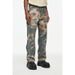 Women's Clothing High Street Retro Dead Leaves Camouflage Print Trendy Loose Straight Logging Denim Trousers_mkmklike.com