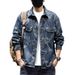 Loom 2024 European American Loose Denim Men's Retro Jacquard Jacket Spring And Autumn Stylish Plus Size Shirt 8XL_mkmklike.com