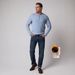 Men's Fleece-Lined High Waist Jeans - Relaxed Straight Leg Winter Trousers With Comfort Stretch_mkmklike.com