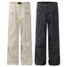 F9028 American Style Autumn Winter Unisex Trendy High-end Pleated Design Men's Loose Straight Jeans_mkmklike.com