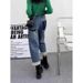 Dad Jeans For Women Winter New Large Plus Size High Waist Fleece Lined Thickened Slimming Petite Carrot Harem Pants_mkmklike.com