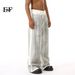 EF JEANS | 2024 New Product Niche Design Sense Hand-painted Gray And White Dirty Jeans Straight Loose Casual Pants_mkmklike.com