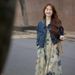 Chicco New Maternity Autumn Vest Dress Plus Size Spring Summer Fashion Loose Fit Set_mkmklike.com