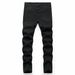 Loom Black Stretch European And American Boys' Straight-Leg Jeans In Stock_mkmklike.com