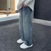 Retro Blue Men's 3D Bamboo Joint Jeans Loose Fit Straight Leg Denim Casual Pants mid Waist Long Cotton Spring Wear_mkmklike.com