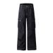 Men's Clothing Multi Pocket Straight Retro Overalls Denim Pleated Loose Jeans_mkmklike.com