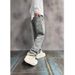 Men's Clothing Men's Style Straight Leg High Street Jeans All Over Jacquard Design Trendy And Cool Niche Denim Pants_mkmklike.com