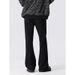 Nordmann Black Flared Jeans For Men European American Street Style Cool Casual Spring And Autumn Versatile Straight Loose Pants_mkmklike.com