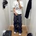 Men's Clothing Men's High-End Washed Jeans Loose Fit Stretch Trousers Heavy Embroidered All Season Style Trendy_mkmklike.com