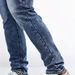 High Street Men's Jeans Nostalgic Color Embroidery Elastic Slim Small Straight Casual Men's Trousers_mkmklike.com