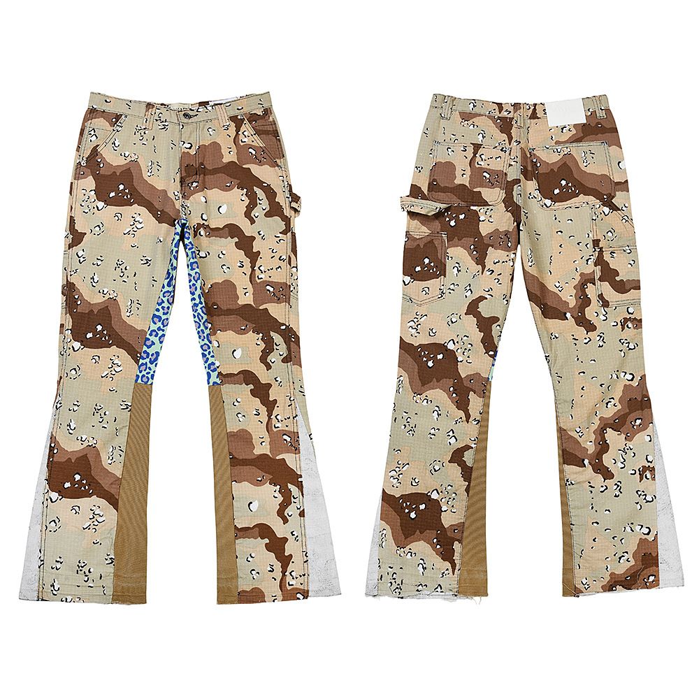 Men's Clothing Men's Camouflage Jeans Loose Fit Trendy Straight Leg Plaid Casual Pants For Formal & Casual For Men_mkmklike.com