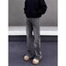 "Men's Vintage Distressed Washed Jeans – Loose Straight Leg, High Street Retro Style, Floor-Length Casual Pants (S-3XL)"_mkmklike.com