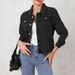 Women's Denim Jacket – Vintage Washed, Relaxed Fit, Lightweight & Stylish For Everyday Wear_mkmklike.com