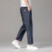 Tencel Thin Cropped Men's Loose Straight Casual Cotton Stretch Plus Size High-End Jeans Men_mkmklike.com