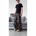 American High Street Hip-Hop Camouflage Cargo Pants Unisex Trendy Loose Casual Versatile Slimming Straight-Leg Jeans_mkmklike.com