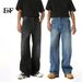 EF JEANS | 2025 Spring New American Casual Wash Pattern Heavy Industry White Fashionable Jeans Men And Women_mkmklike.com