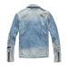 American Vintage Ripped Boy Denim Jacket Ruined Slim Fit Men's Locomotive Long Sleeve Top 404_mkmklike.com