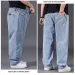 Big Good Quality Large Jumbo Long Pants Plus Size Loose Jeans Men Wearable Seasons Denim Baggy Jean_mkmklike.com