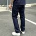 Men's Summer Straight Leg Denim Trousers Fashionable Thin Loose Style New_mkmklike.com