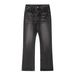 Men's Clothing Hot Selling Denim American High Street Lightning Pattern Jeans Cleanfit Long Pants Men's Dirty Washed Micro La Black Bull_mkmklike.com