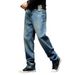 May Kaji European And American Style Jeans Men's Retro Nostalgic Loose Straight Jeans Men's Fat Plus Size Pants_mkmklike.com