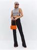 Women's Stretch Flared Jeans | Mid-Rise Bootcut | Vintage Wash Denim | Comfortable Loose Fit | Black Casual Pants_mkmklike.com