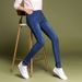 Women's Clothing High-Waisted Plus Size Slim Fit Jeans Fleece Lined Elastic Waist Korean Style Pencil Pants For Autumn_mkmklike.com