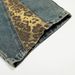 Leopard Print Patchwork Scimitar Jeans For Men Washed Vintage Punk Loose Wide-Leg Pants Deconstructed Design_mkmklike.com