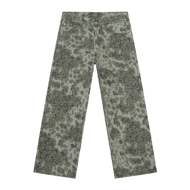Men's Clothing Camouflage Jeans Loose Straight Wide Leg Casual Trousers_mkmklike.com