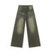 Men's Vintage Washed Jeans – High Street Style, Straight Wide-Leg (S-XL, Retro Indigo)_mkmklike.com