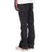Men's Workwear Pants, Fashionable Ins Workwear, Elastic Patch Denim Layered Flared Pants_mkmklike.com
