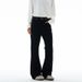 Men's Clothing Men's Slim Fit Black Jeans Flared High Street Style Casual Unisex Pants American Style Versatile For Formal & Casual_mkmklike.com