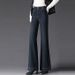 High-waisted Fleece-lined Warm Women's Jeans, Long Straight-leg Pants, 2025 New Model, Slightly Flared Pants For_mkmklike.com