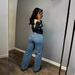 Women's High Waist Straight Leg Jeans - Cotton Blend Stretch Denim Pants For Casual Streetwear (S-2XL)_mkmklike.com