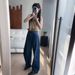 Women's Clothing Fashionable Pioneering Light Deconstruction Split Tangent Loose Curved Cocoon Jeans_mkmklike.com